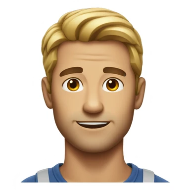 Man with good jawline sticker