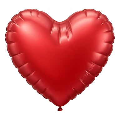 Foil balloon heart, remove background sticker