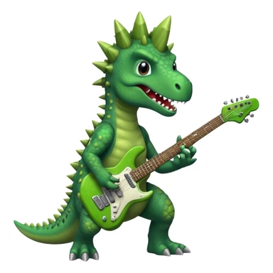 rocker dinosaur sticker