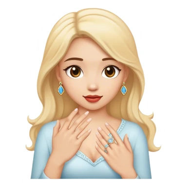 Girl proposing sticker