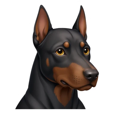 black doberman Y3 sticker