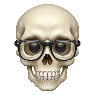 Kuru kafa gözlüklü sticker