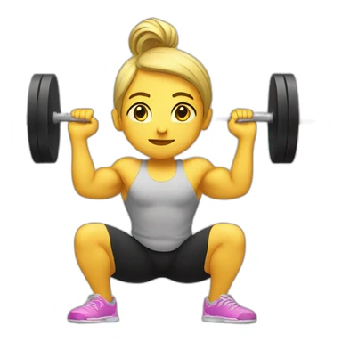 barbell squat sticker