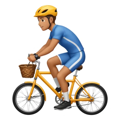 Man on bike  sticker