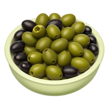 black and green olives cut into pieces like a toppings sticker