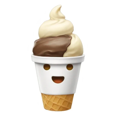 a cup ice cream sticker