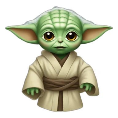 bébé yoda kawaï  sticker