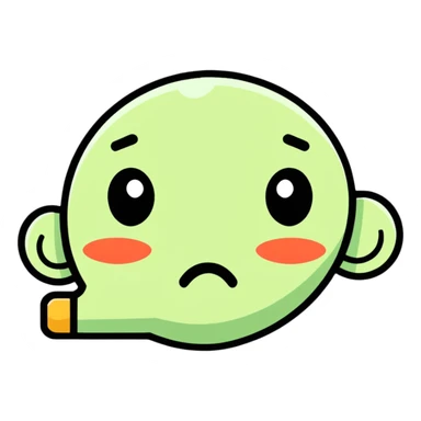 disgusted face sticker