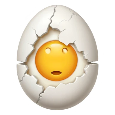 cracked egg sticker