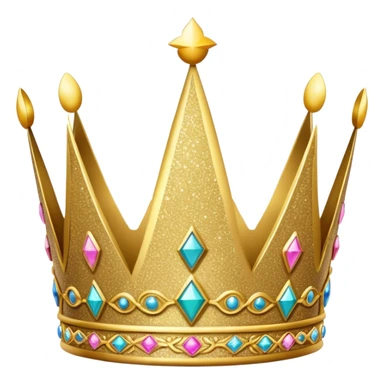 Birthday crown sticker