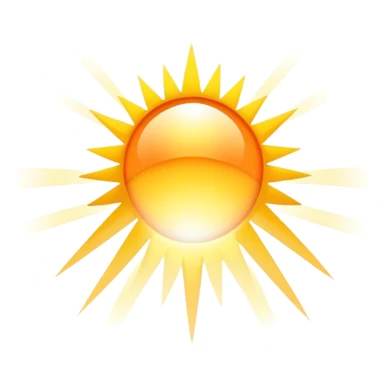 Beautiful sunrise with rays of light sticker