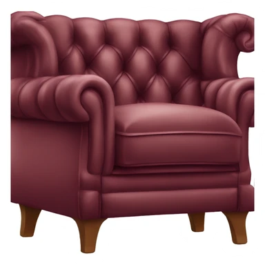 Burgundy chesterfield sticker