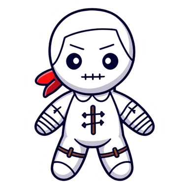 voodoo doll sticker