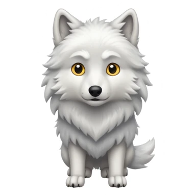 Lobo blanco sticker