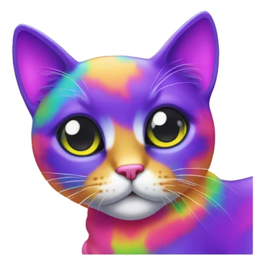 lisa frank cat sticker