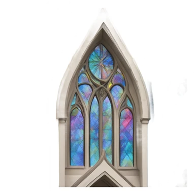 Rainbow church sticker