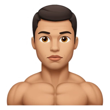 big lips muscular guy  sticker
