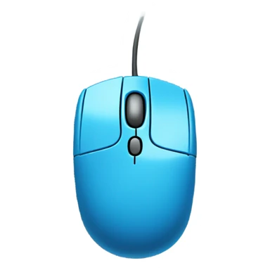 blue navi computer mouse click sticker