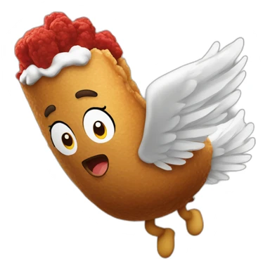 flying kfc sticker