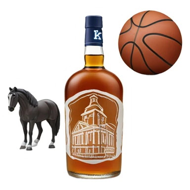 University of Kentucky embodiment, basketball, horses, Burbon  sticker