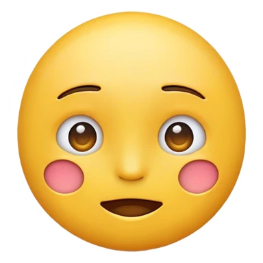 Relieved emoji face  sticker