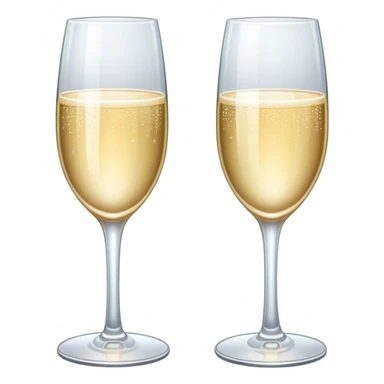 champagne glasses sticker