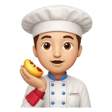 Chef Kiss El Hareketi, 3D rendered emoji, with professional lighting, white background sticker