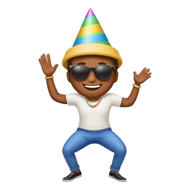 Emoji twerk sticker