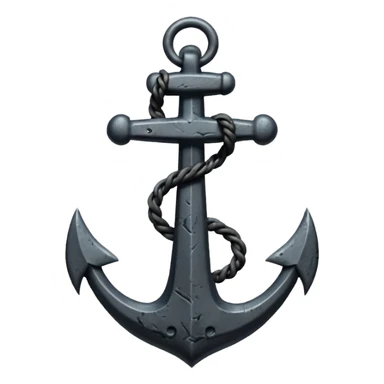 black anchor sticker