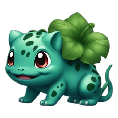 black bulbasaur sticker