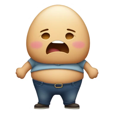 Funny bloated belly sticker