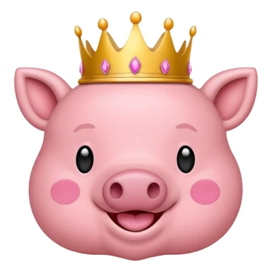 Me gustaría crear un emoji para un logo de mi nombre yeicobvalentino con un cerdito con corona sticker
