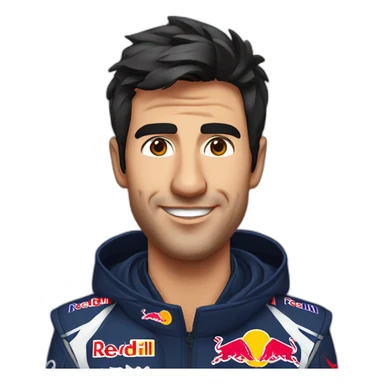 Checo Pérez redbull sticker