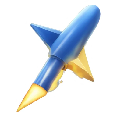 a shooting blue star sticker