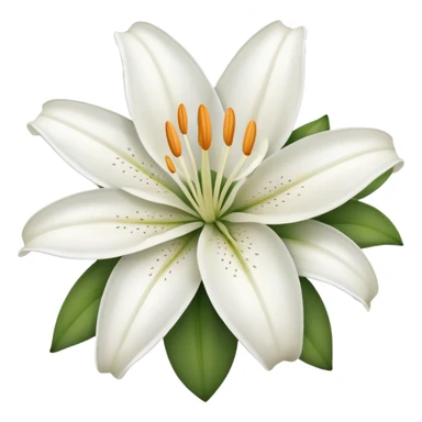 Lily flower sticker