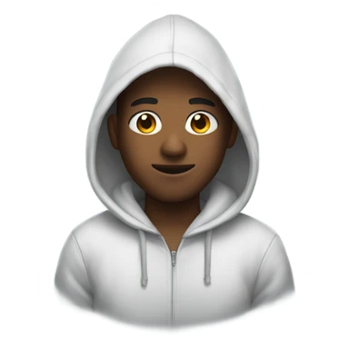 Me wearing a hoodie sticker