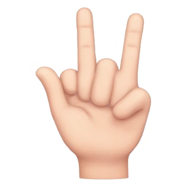 A Hand with extended fingers moving right to left with pinky slightly raised  sticker