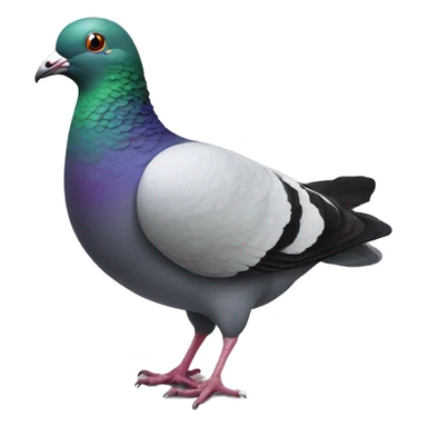 Dancing ball pigeon sticker