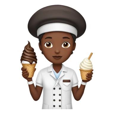 Ice Cream Vendor black  sticker