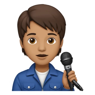 lead singer with microphone sticker