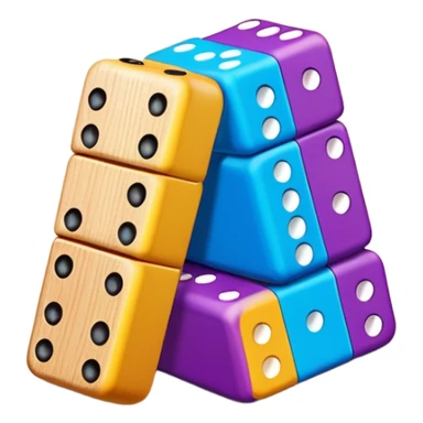 colorful Domino pieces sticker