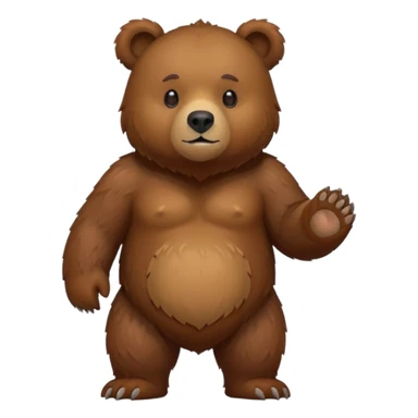 realistic bear sticker