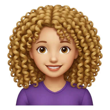 Menina cacheada  sticker