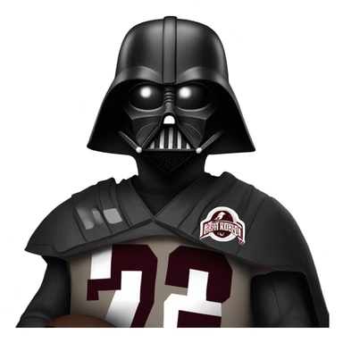 Darth Vader with a Johnny manziel Texas a&m jersey sticker
