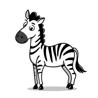 Zebra sticker