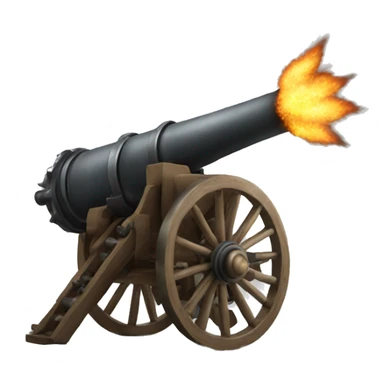 Cannon fire sticker