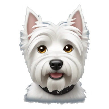 A Westie dog 很疑惑的表情 sticker