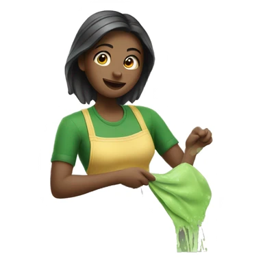 Washing dishes sticker