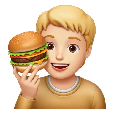 Eat a burger sticker