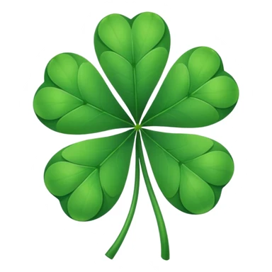 Clover white edge sticker